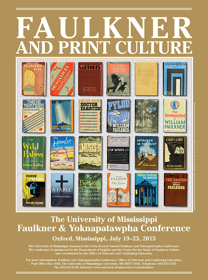 2015: Faulkner and Print Culture