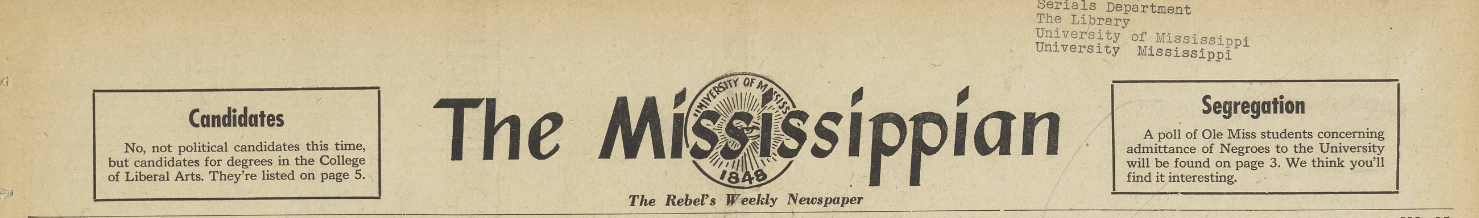 The Mississippian: 1955