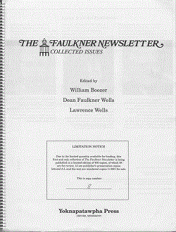 title page of Faulkner Newsletter and Yoknapatawpha Review collected issues