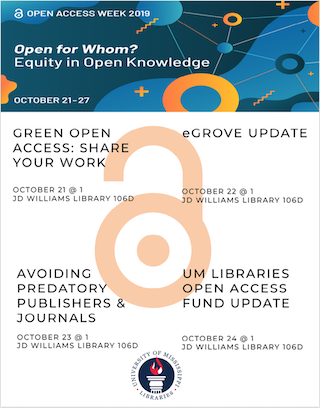 Open for Whom? Equity in Open Knowledge: Open Access Week 2019