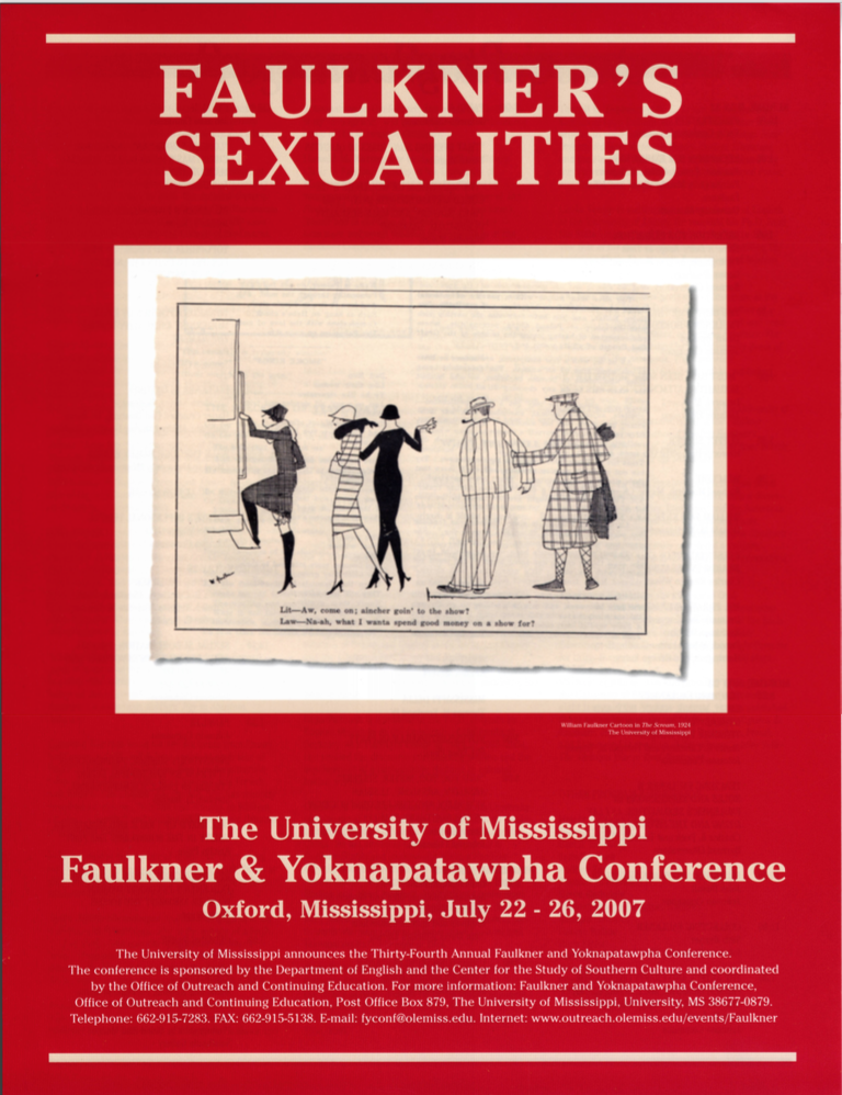 2007: Faulkner's Sexualities