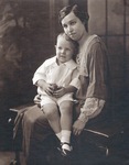 Batson with his mother Mary, 1920s by Blair E. Batson