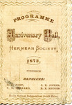 Program for Hermean Society Anniversary Ball