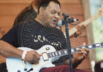 Junior Kimbrough at the Chicago Blues Festival by Scott M. Bock and Junior Kimbrough