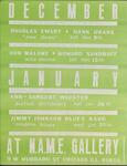 N.A.M.E. Gallery calendar, Chicago, featuring Jimmy Johnson Blues Band by Jean Sousa
