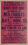 Benefit disco dance in honor of Nick Charles, a fire victim, at Keymen Club