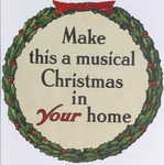 Vintage two-part Victrola Christmas advertisement, part 1 by Victrola (Sound recording label)