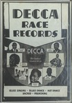 Decca Race Records, 'The country's greatest artists,' featuring The Honey Dripper, Ollie Shepard, and others by Decca Records