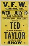 Ted Taylor at V.F.W., Clarksdale