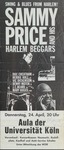 Sammy Price and his Harlem Beggars, German advertisement for concert