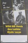 Jazz on the line, Black & Blues Records promo poster, featuring Wild Bill Davis, Guy Lafitte, and Clyde Lucas by Black & Blue Records