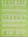 N.A.M.E. Gallery calendar, Chicago, featuring Jimmy Johnson Blues Band