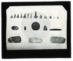 Display of stone tools from Mississippi by Calvin S. Brown