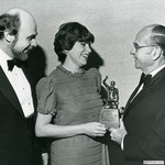 Presentation of Public Relations Society of America's Gold Anvil Award, 1980 by Harold Burson