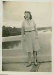 Winnie Bethea Catt on the Pearl River Bridge, Monticello, Mississippi