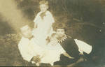 Mr. C.E. Gibson and his children Charles, Dena Kendall, and Dit