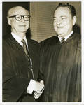 Claude F. Clayton with Judge John Robert Brown. by Author Unknown