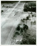 Aerial view of Shelby airbase. by Author Unknown