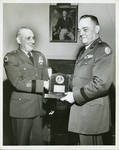 Claude F. Clayton receiving award. by Author Unknown