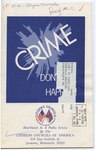 Crime - Don't Let It Happen! by Citizens' Councils of America