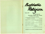 Prophetic Religion, Spring 1953