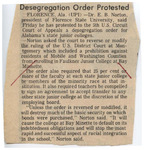 Desegregation Order Protested