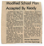 Modified School Plan Accepted by Keady