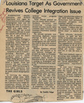 Louisiana Target as Government Revives College Integration Issue, March 1971 by Author Unknown