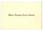 Folder 2: Undated 19th Century Calling Cards by Author Unknown