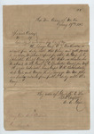 Letter from "Hd. Qus. Army of No. Va." 19 January 1863 by Confederate States of America. Army. Virginia.