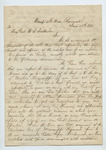 Letter from the First Sergeants of the 12th Mississippi Regiment Camp to Brigadier General W. S. Featherston. 19 January 1863