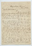 Letter from W. S. Featherston to "Major." 8 October 1863 by Winfield Scott Featherston