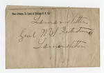 Letter from L. Q. C. Lamar to Col. Van. H. Manning. 10 May 1876 by L. Q. C. Lamar