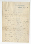 Letter from J. Z. George to W. S. Featherston. 15 January 1888
