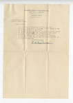 Letter from E. B. Featherston to D. M. Featherston. 22 August 1927