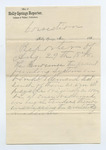 Correction on Holly Springs Reporter letterhead dated. 29 August 1878