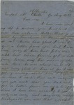 B. F. Gentry to W. R. and Mariah Gentry (22 August 1863)