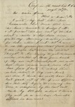 James T. Jones to Mr. Martin Jones (18 August 1862)