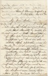 William C. Nelson to Maria C. Nelson (29 November 1861) by William Cowper Nelson