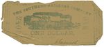 1 dollar note, Southern Railroad Company by Confederate States of America and Southern Railroad Company