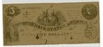 5 dollar bill (with X marks) by Confederate States of America
