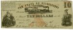 10 dollar bill, Mississippi by Confederate States of America and Mississippi