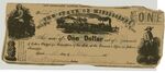 1 dollar bill, Mississippi by Confederate States of America and Mississippi