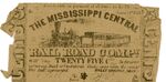 25 cent note, Mississippi Central Railroad by Confederate States of America and Mississippi Central Railroad