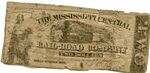 2 dollar note, Mississippi Central Railroad by Confederate States of America and Mississippi Central Railroad