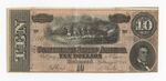 10 dollar bill, Confederate States of America by Confederate States of America
