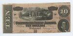 10 dollar bill, Confederate States of America by Confederate States of America