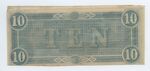 10 dollar bill, Confederate States of America, verso by Confederate States of America