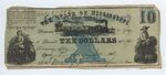 10 dollar bill, State of Mississippi by Confederate States of America and Mississippi