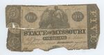 5 dollar bill, State of Missouri by Confederate States of America and Missouri